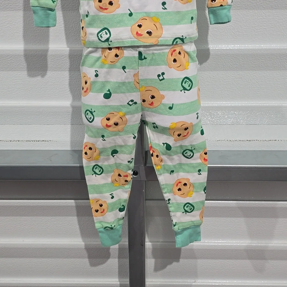 Cocomelon Green and Orange‎ Pajama Set Size 3T